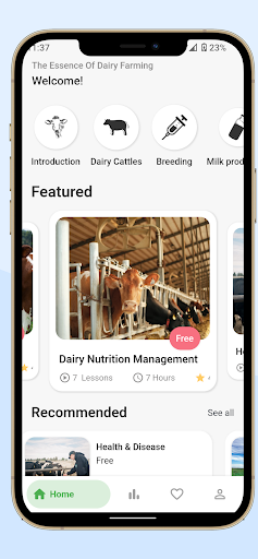Android application The Essence of Dairy Farming screenshort