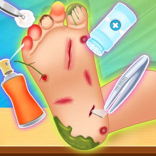Nail & Foot Doctor Clinic Game logo