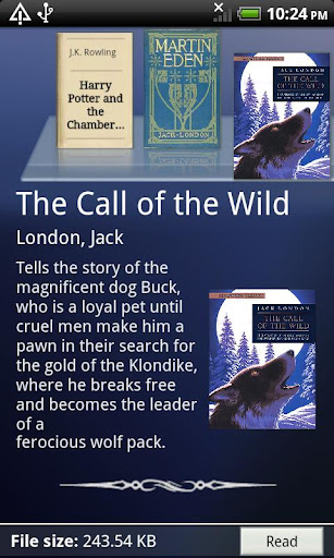 Android application Nomad Reader screenshort