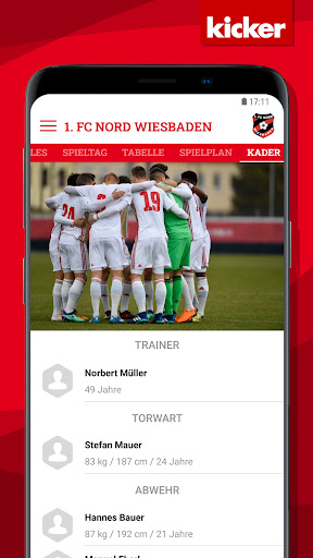 Android application 1. FC Nord Wiesbaden screenshort