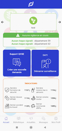 Android application DEF QHSE screenshort