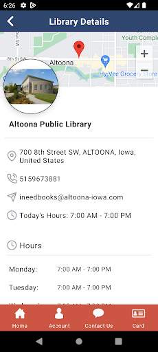 Altoona Library Mobile Screen 3