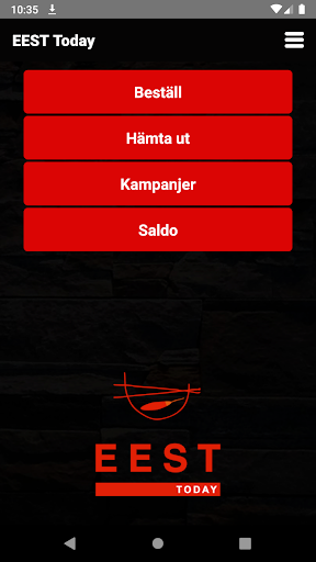 Android application EEST Today screenshort