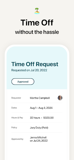 Screenshot of Atto - Time Clock & Scheduling