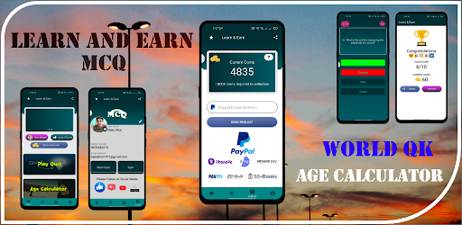 Android application Learn & Earn World GK MCQ Quiz screenshort