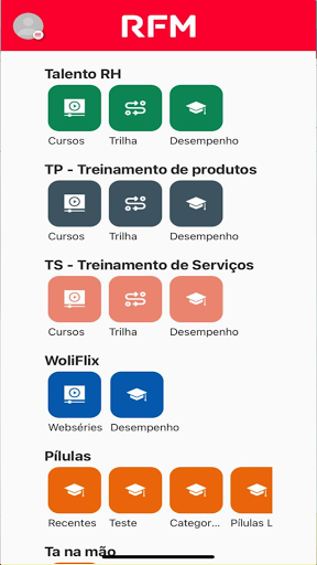 Android application Universidade RFM screenshort