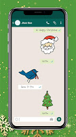 screenshot of Merry Christmas Emoji Stickers