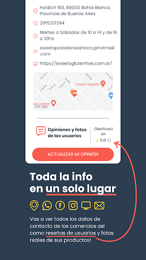 CeliMapp Screen 3