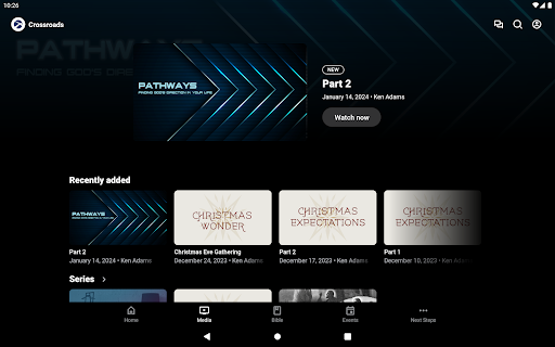 Screenshot of Crossroads Church GA