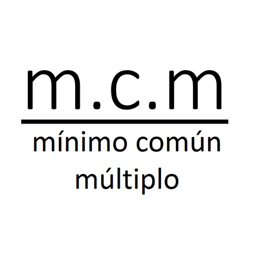 mcm - mínimo común múltiplo  Icon