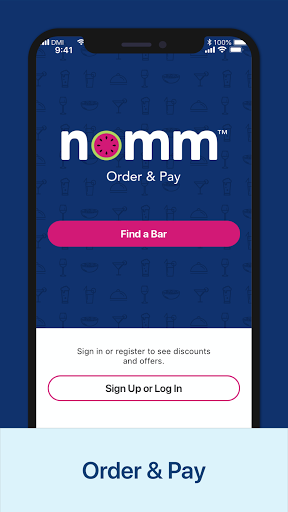Android application Nomm - Order, Pay, Stay screenshort