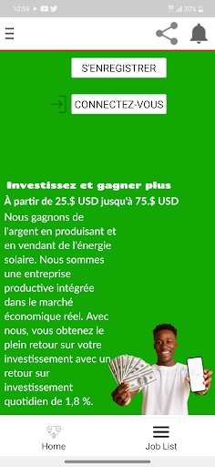 iDEAL JOB Screen 2