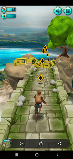 Castle Man Running Away