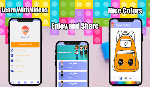 Draw Art tutorial Draw and Coloring