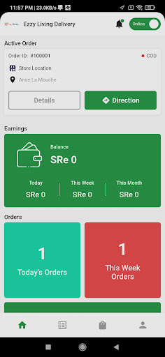 Android application Ezzy Flex Delivery screenshort
