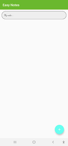 Android application Easy Notes screenshort