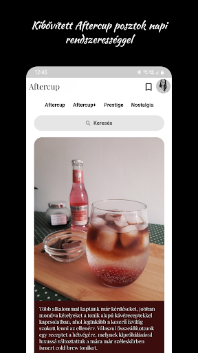 Android application Aftercup screenshort