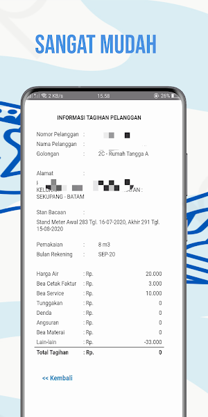 Cek ATB - Cek Tagihan Air Kota Batam screenshot 3