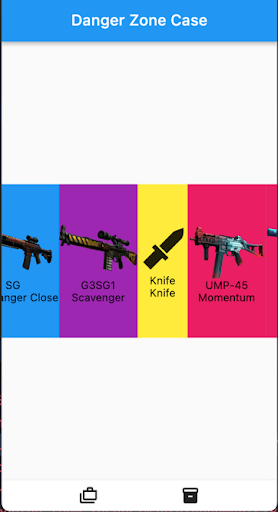 Android application CSGO Case Simulator screenshort