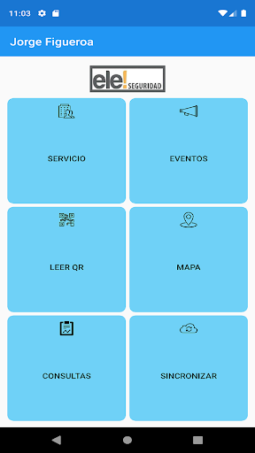 Android application ServiScan QR screenshort