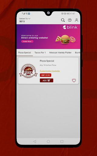 Pizza Roma UK Screen 3