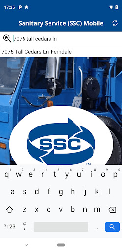 Sanitary Service (SSC) Mobile Screen 2
