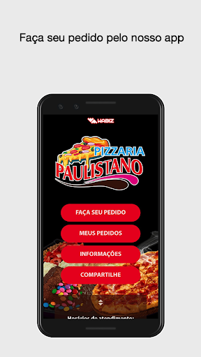 Android application Pizzaria e Sorvetes Paulistano screenshort