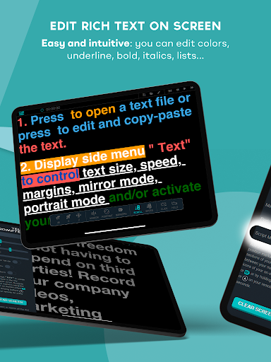 Screenshot of TeleprompterPAD