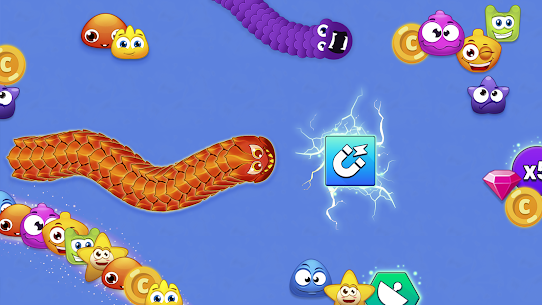 Worm Hunt MOD APK- Slither snake game (Unlimited Money) 3