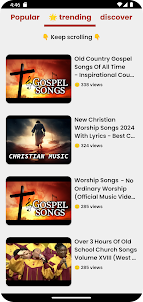 Gospel songs: Worship music