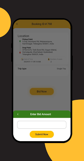 aK2B Sarathi: Bid,Your Price Screen 2