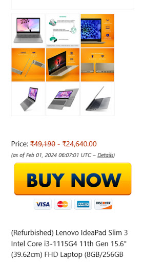 Mit Shop Store (Web App) Screen 3