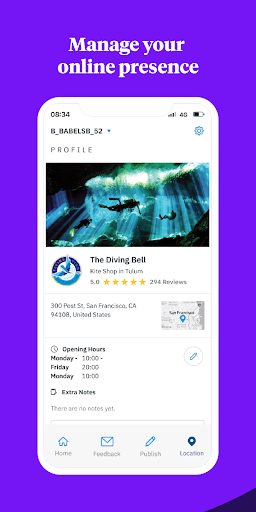 Android application Uberall Mobile App screenshort