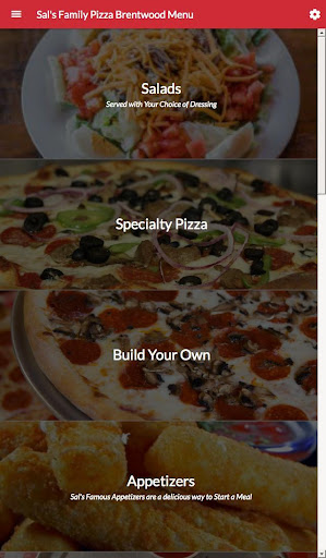 Sals Family Pizza Screen 2
