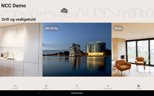 Android application NCC Min Bolig screenshort