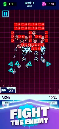 Game screenshot The Pulsar: idle army defense mod apk
