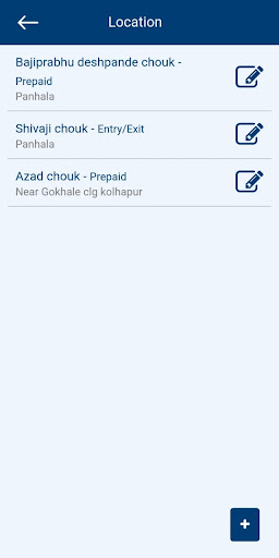 Android application Ultimus Parking Admin screenshort
