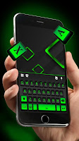 screenshot of Neon Black Business Keyboard Theme