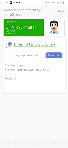 The PerineoUrology Clinic Screen 3