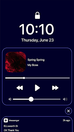Wow Blue Neon Theme, Icon Pack Screen 3