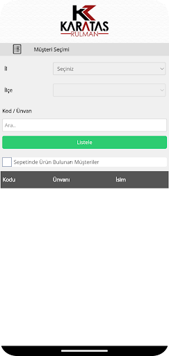 Karatas B2B Screen 2