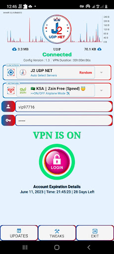 J2 UDP NET - Fast, Secure VPN