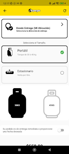 Hermogas Cliente Screen 3