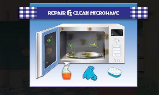 reparación de la cocina casera juegos de limpieza