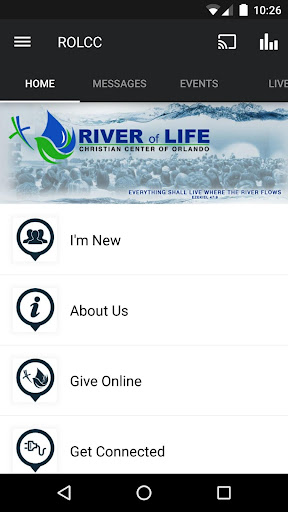 Android application River of Life Christian Center screenshort