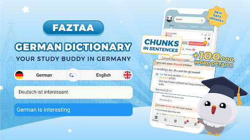 Android application Faztaa German dictionary screenshort