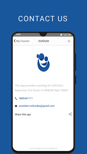 WDCW-ICDS-EXAM-COACHING APP Screen 3