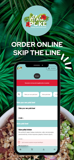Android application Aloha Poke Bowls screenshort