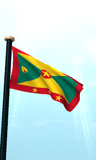 Grenada Flag 3D Free Wallpaper