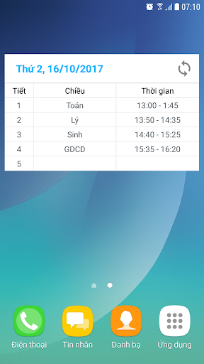 Thời Khóa Biểu Screen 3